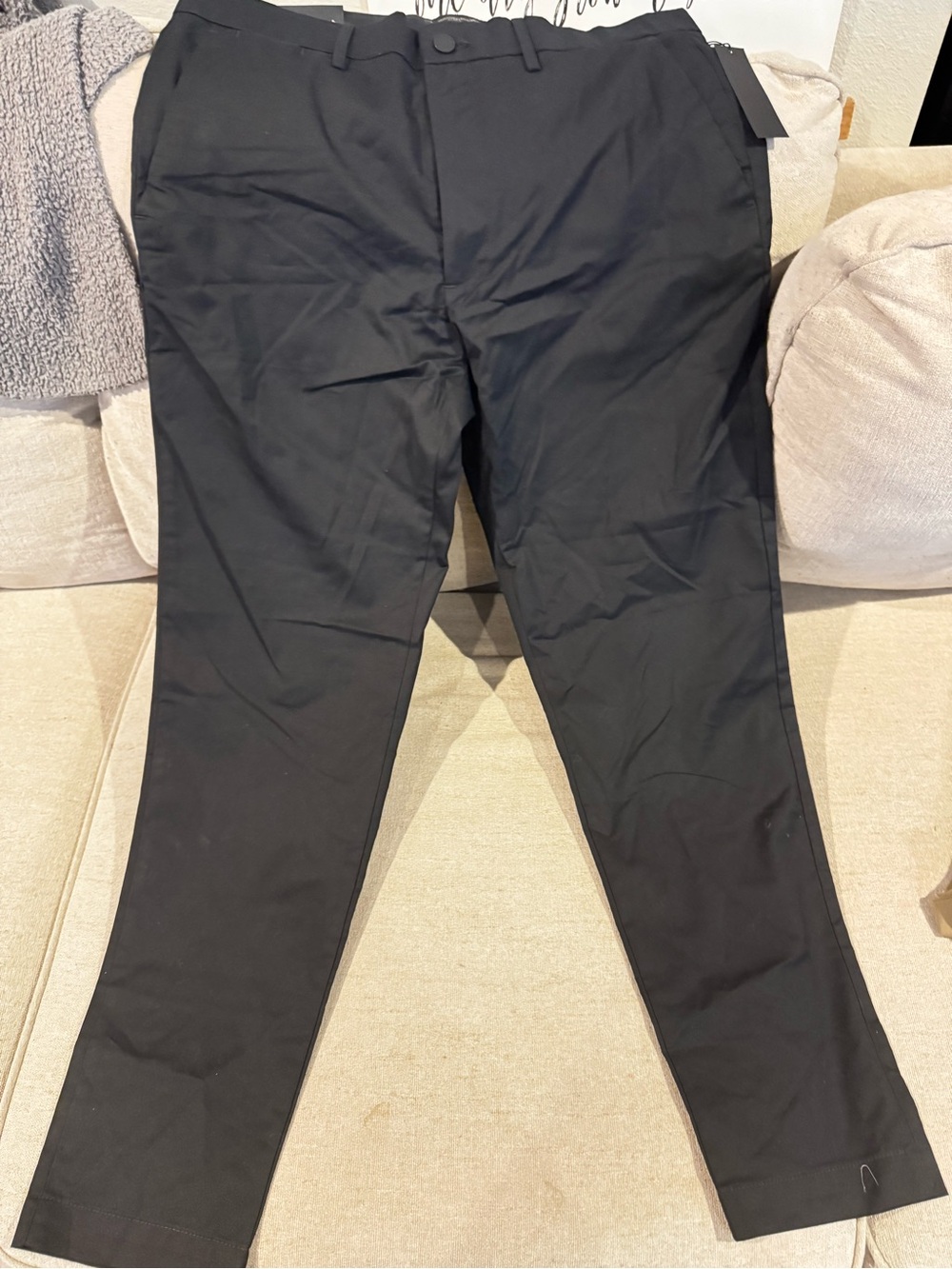 Banana Republic Men's Black Dress Pants - Slim Tapered